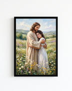 digital print, christian wall art, printable wall art, jesus wall art, jesus wall decor, jesus christ portrait, jesus digital art, religious digital print

