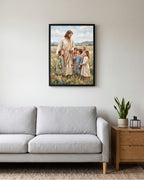 Jesus With Children Wall Art | Christian Family Printable Art
