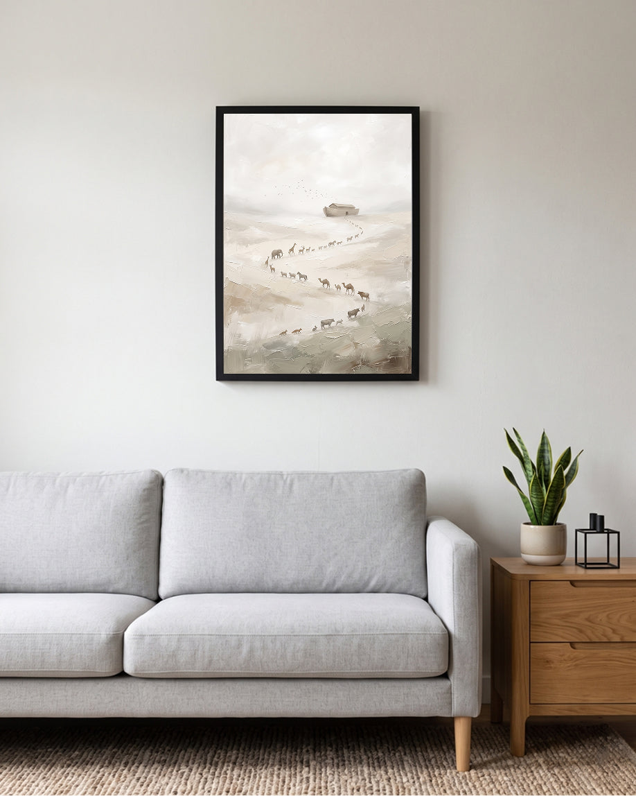 noahs ark wall art, noah ark printable, biblical wall art, christian wall art, christian printable, bible story art, religious wall art, christian home decor, noahs ark art, faith wall art, christian digital download, printable wall art, biblical printable
