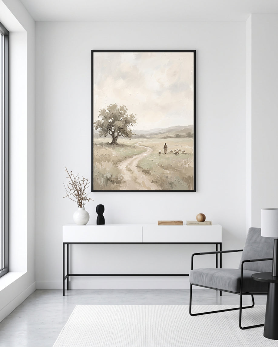 good shepherd wall art, jesus with sheep, jesus wall art, christian wall art, christian printable, shepherd art, biblical wall art, religious wall art, christian home decor, jesus art print, faith wall art, christian digital download, printable wall art
