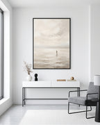 Jesus Walking on Water Wall Art | Minimalist Christian Printable Art