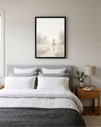 jesus walking wall art, jesus wall art, christian wall art, christian printable, jesus walking art, christian faith art, religious wall art, christian home decor, jesus art print, faith wall art, christian digital download, printable wall art, minimalist christian art
