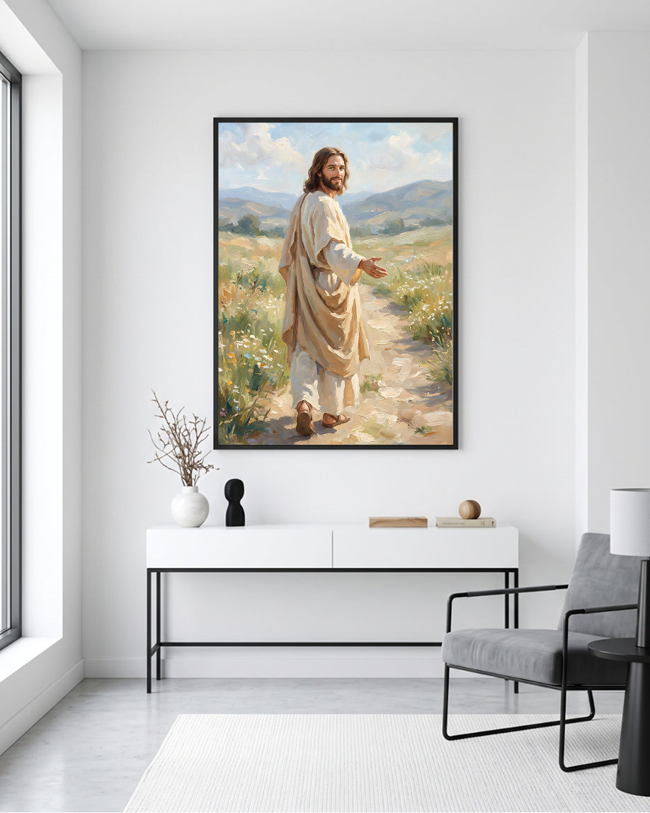 Jesus Walking Wall Art 
