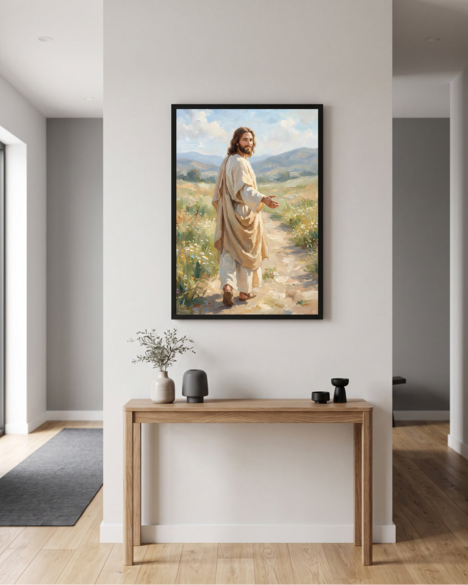 Jesus Walking Wall Art 